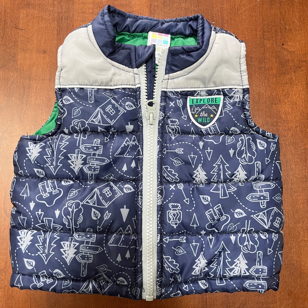 Healthtex Kids' Blue Puffer Vest 6-9 months